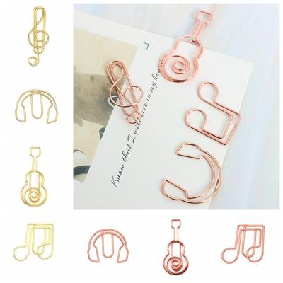 10pcs Clip-on Metal Paper Clips Index Bookmark Creative Bookmark Clip  Stationery Supplies
