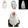 Christmas Santa Claus Beard Wig Adult Cosplay Costume Accessory High Quality Heat Resistant Synthetic Fiber