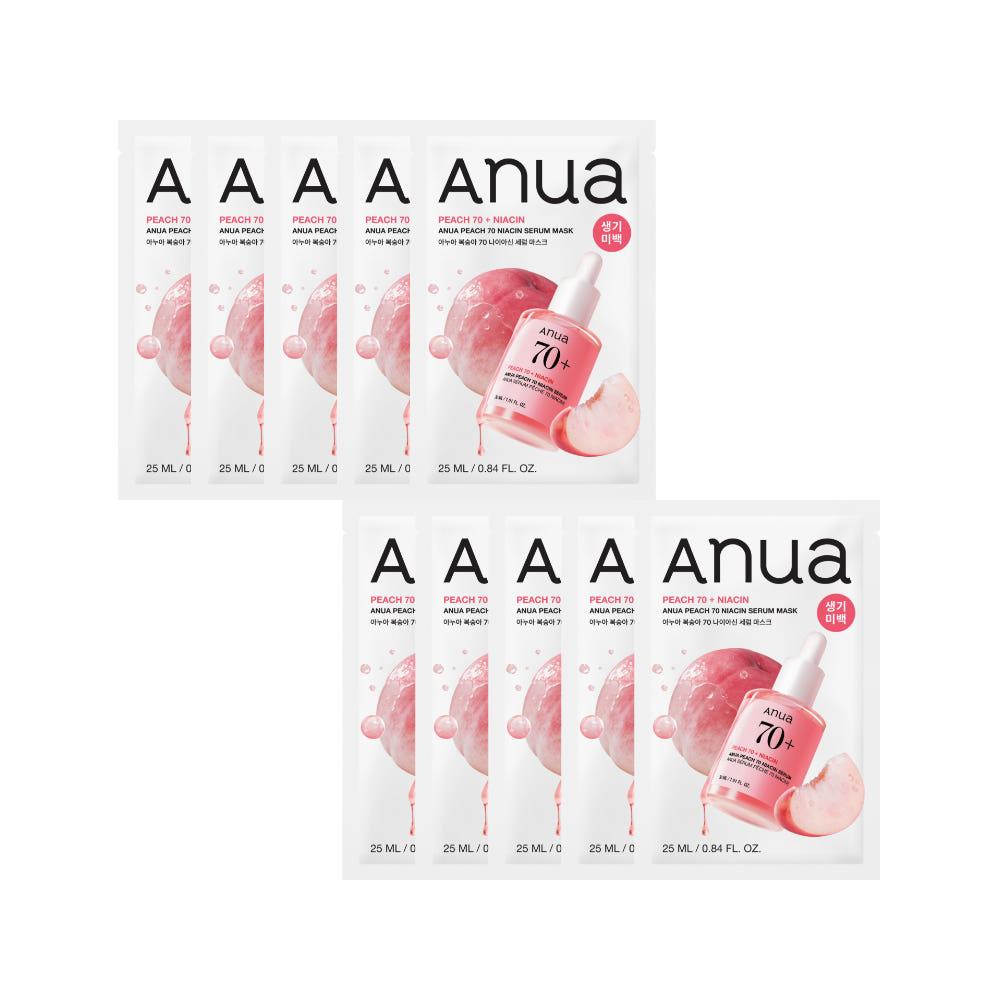 Anua Peach Niacinamide Serum Mask 10ea