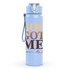 1PC God Got Me Retro Quote Print 750ml Color Plastic Sports Water Bottle Leakproof Flip Straw Lid Suitable for Sports Office Home Use