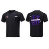 Li Ning T Shirts Unisex Black Crew Neck Moderate Straight Fit AHSVE61-1