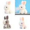 Soft And Huggable Bunny Plushie Adorable Stuffed Rabbit Pendant For Keyring And Bag