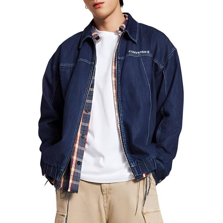 Converse Denim Jacket Men's Blue 10027962-A01
