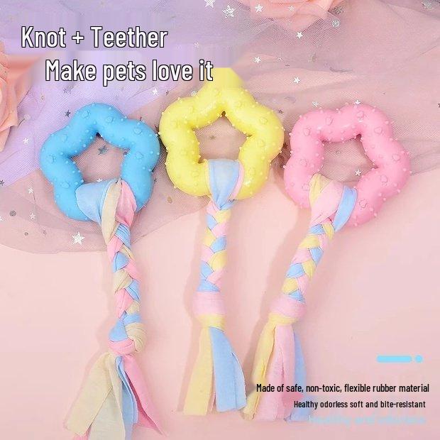 Exclusive Pet Toy: Durable, Bite-Resistant Cotton Rope Knot for Dogs with 0.01 Free Shipping for Newcomers