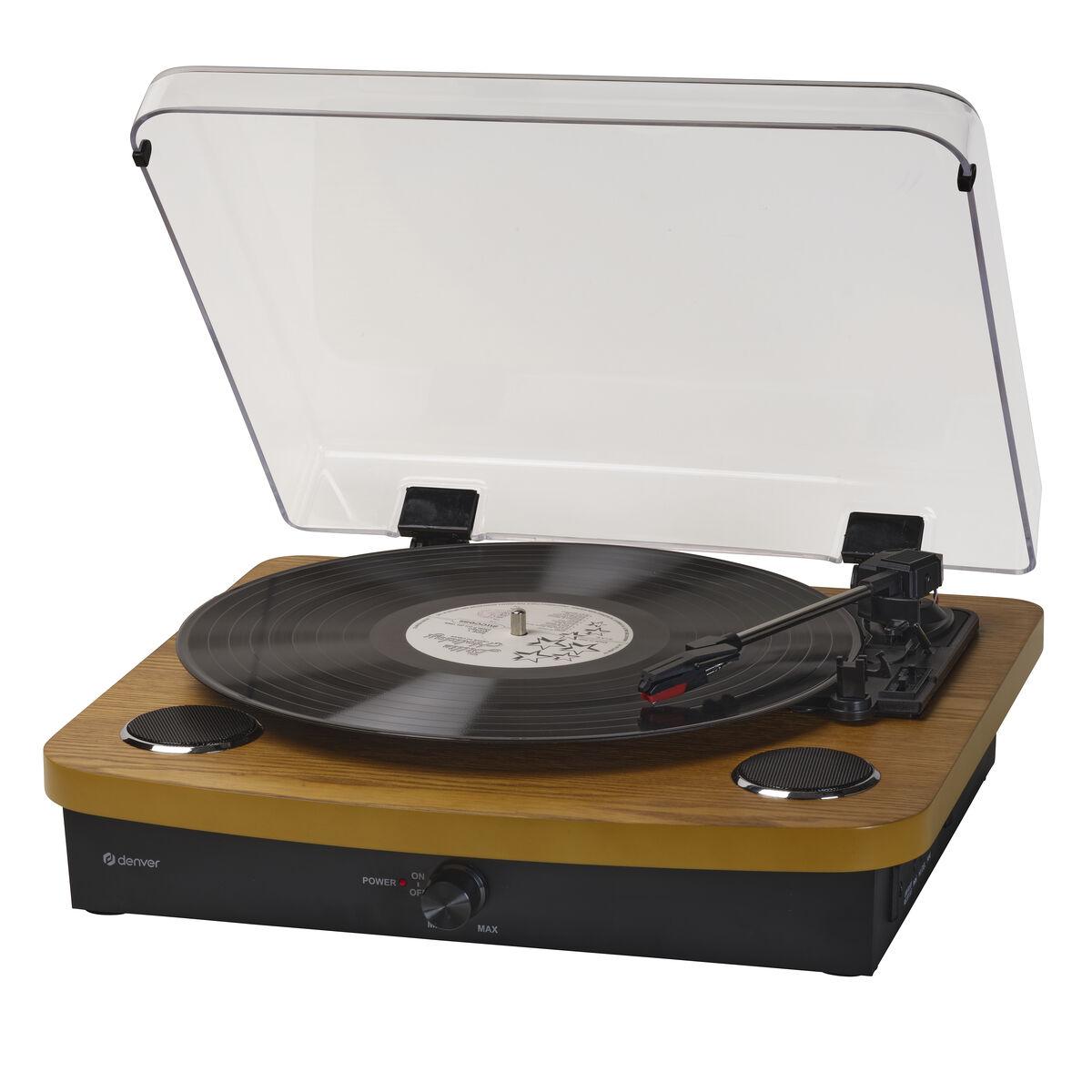Denver VPL-230LW, Halbautomatisch, Schwarz, Holz, Kunststoff, Holz, 33 1/3,45,78 RPM, 33 1/3,45,78 RPM, Drehregler - Bild 3