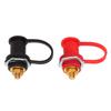 1 Pair Thru Panel Battery Terminal 250A Red Black 3 8in Stud Battery Binding Post for Car Marine RV