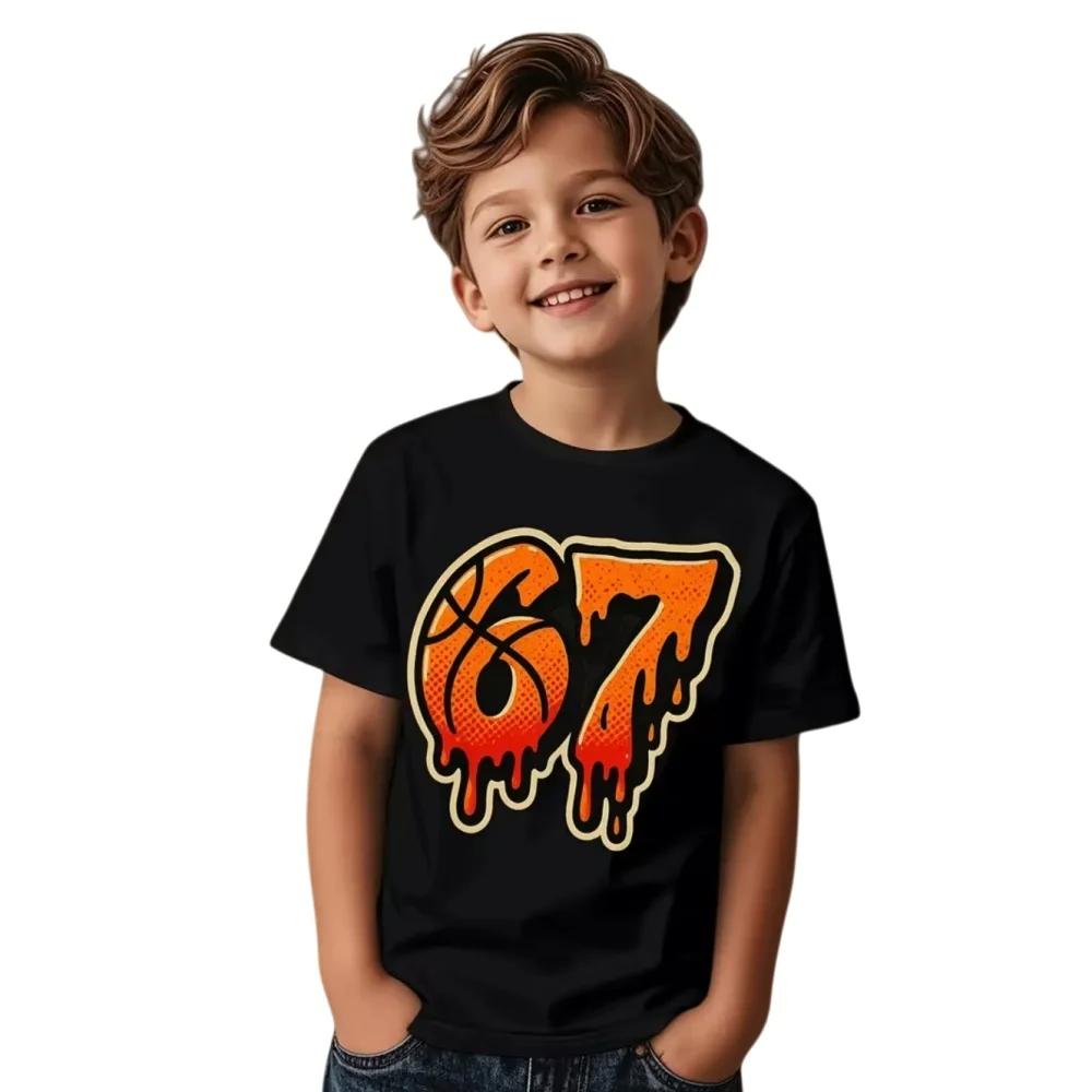 67 Print Men's T-Shirts Fashion Cool Summer Short-Sleeve Casual Crewneck Tops for Women Tees Top