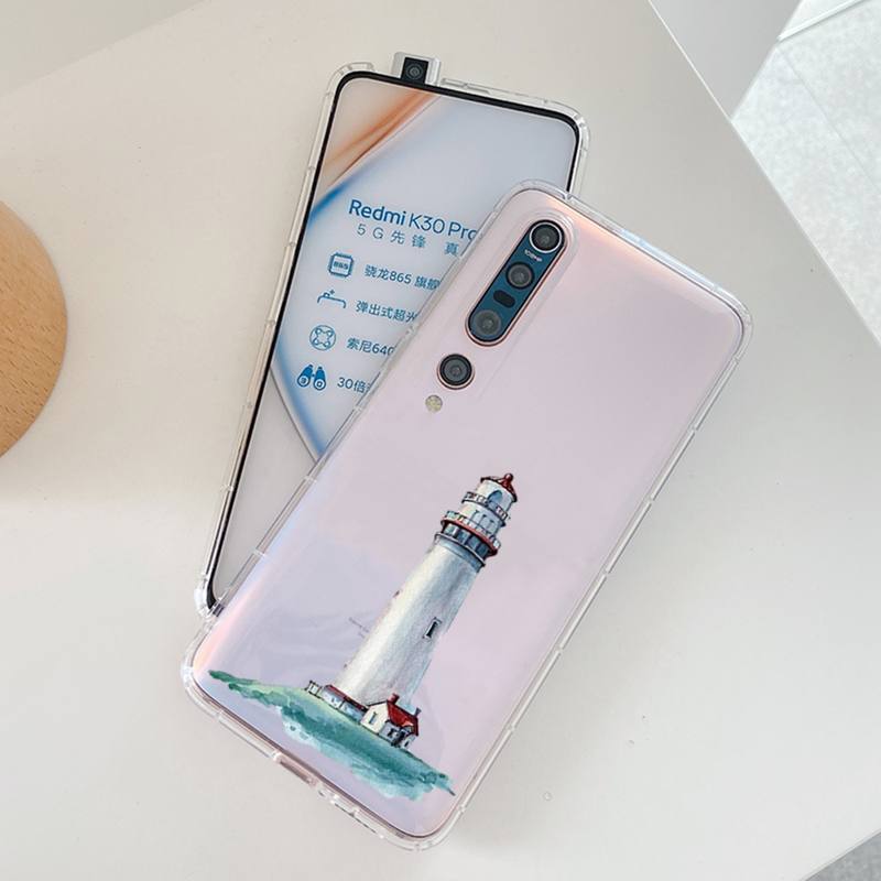 YNDFCNB Lighthouse Print Bird Seagull Phone Case For Redmi Note 5 7 8 9 10 A K20 Pro Max Lite for Xiaomi 10pro 10T