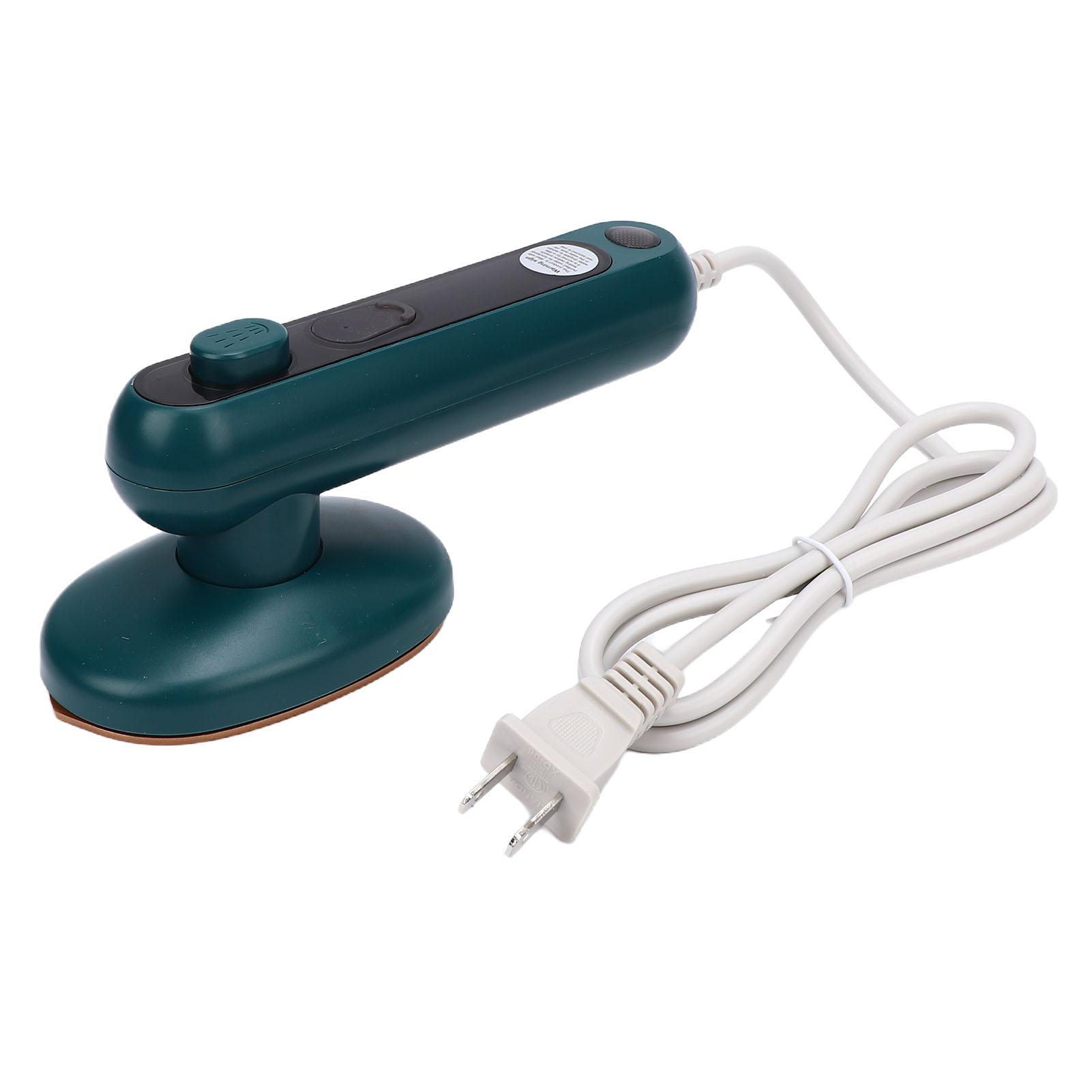 

Mini Electric Iron Dry and Wet Use Handheld Steam Iron for Clothing Fabric Wrinkle Removal Green