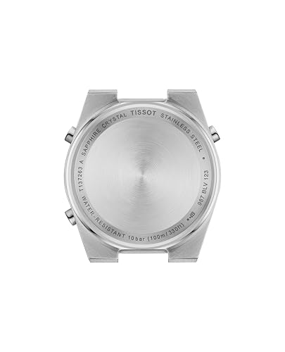 TISSOT PRX Digital 35mm Unisex Watch with Silver Dial and Bracelet (T1372631103000) [Official Import]
