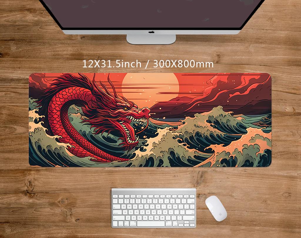 Mauspad Gamer Tastatur XXL Großes Gamer-Mauspad Schreibtischunterlage Mauspads Erweitertes Pad Schreibtischunterlage Gaming-Matten Büro-Mauspad Teppich