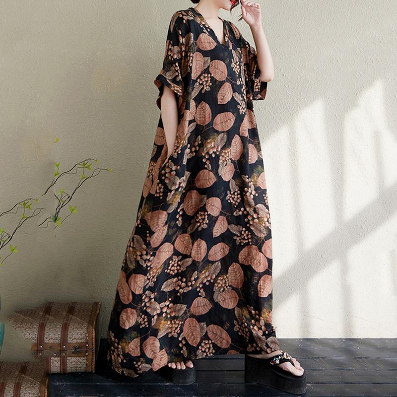 Xitao Rochie Imprimată cu Mânecă Scurtă ZMY1124