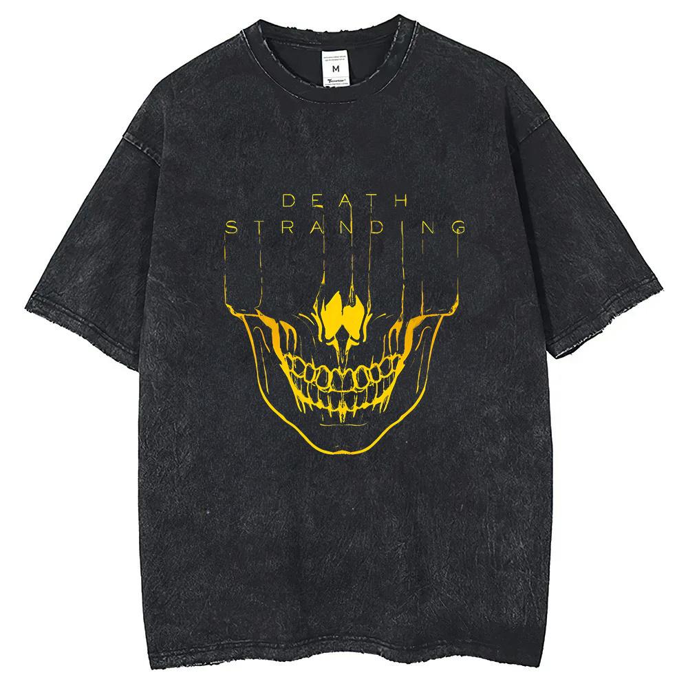 

Death Stranding Kojima Hideo Metal Gear Solid Reedus Norman TShirt Game Mgs Cotton Short Sleeve Tee Shirt S