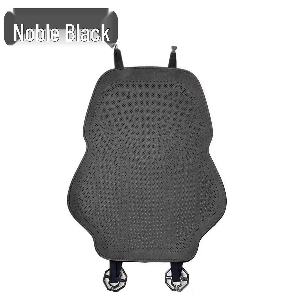 Breathable Suede Velvet Car Seat Cushion for Driver - Perforated, All-Season Cover