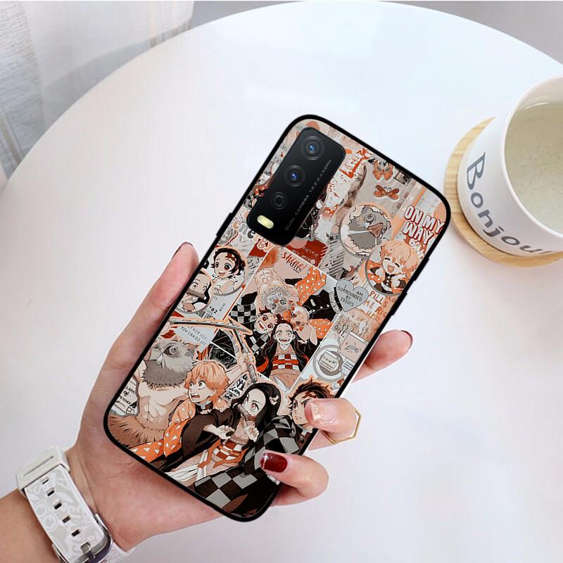 Kimetsu No Yaiba Demon Slayer Anime Phone Case for VIVO Y31 Y21 Y70 Y21S Y20 Y72 1907 Y12 Y11S Y53S Y33S Y55 Y76 Y51 Y15S Y01