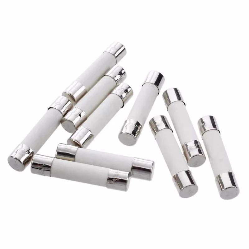 Fast Blow Tube Fuses 250V 0.5A 1A 2A 3A 4A 5A 6A 6.3A 8A 10A 15A 20A 25A 30A AMP Fuse Ceramic Fusible 5×20mm 6×30mm
