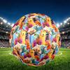 Bear In the Big Blue House Print Size 5 Soccer Ball, PU Wear Resistant Football for Match Training and Daily Practice, Birthday Gift for Soccer Fans