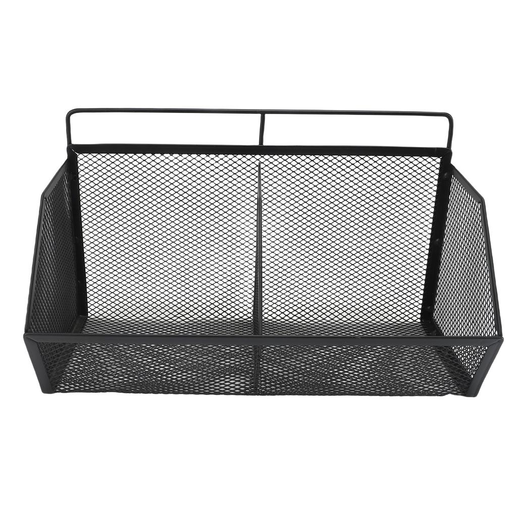 Hanging Kitchen Basket Adhesive Non Drill Wall Mounted Small Wire Storage Food Pantry Bevel 2 Grid
