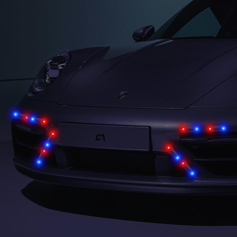 Solar Warning Light Car Rear Collision Prevention Free Breathing Light Motorcycl Electric Vehicle Bicycle Led Tail Flashing Ligh
