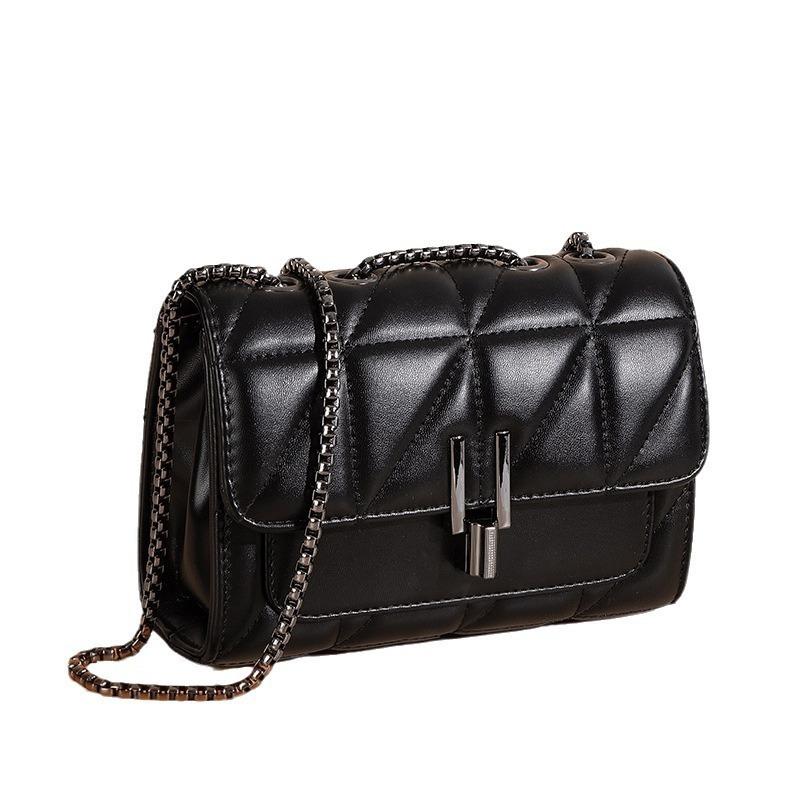 

New Fashion Trend Versatile Simple Women s Bag Quilted Buckle Bag Women s Shoulder Crossbody Bag Small Chain Bag