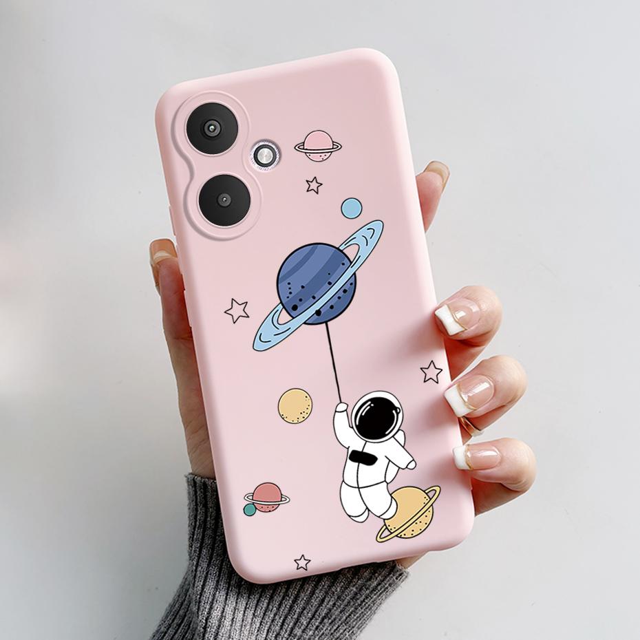 For Xiaomi Redmi 13C 4G 5G Phone Cases Back Cover Cute Rabbit Panda Soft Silicone Protective Matte Bumper For Redmi 13 C Fundas