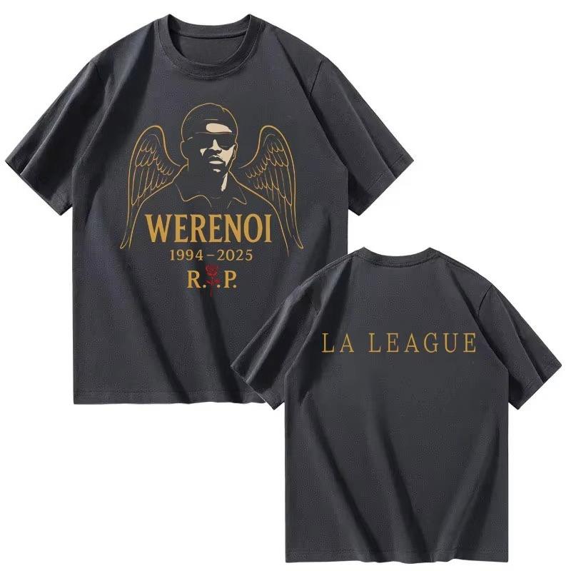 Rapper WeRenoi Photo Print Harajuku Retro Tshirt Fashion Tshirt Aesthetic Short Sleeves Top Unisex Streetwear 2026 summer