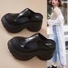 Summer High Thick Bottom Summer Shoe Casual Height Increase Party Modern Versatile Platform Women Sandals Baotou Slippers