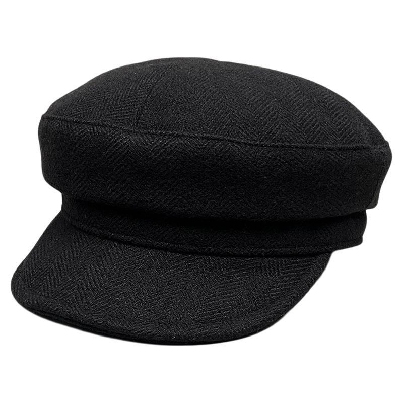 The Old Money Style Is Three-Dimensional, Quite Broad, And The Human Pattern Is Newsboy Hat, Women'S Wide-Brimmed Cloud Beret, Simple Painter Hat.