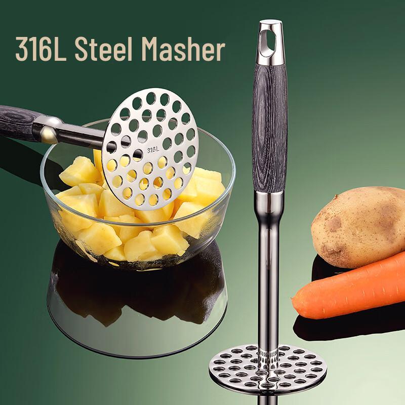 Zhi Shi 316 Stainless Steel Manual Potato Masher