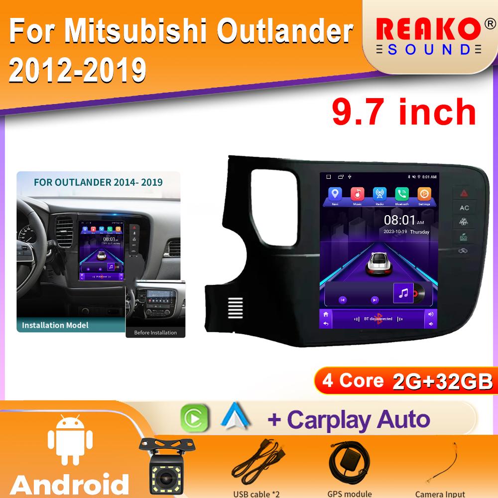 2 Din Android Car Radio For Mitsubishi Outlander 2012-2019 Multimedia Player GPS Navigation  4G Wifi BT 2din DVD