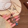 New Chinese Retro Star and Moon Beaded Necklace Female Personality Internet Celebrity Sweater Chain New Accessories