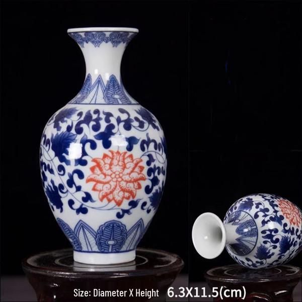 Antique Blue and White Chinese Porcelain Vase - European & American Handicraft for Flower Arrangements