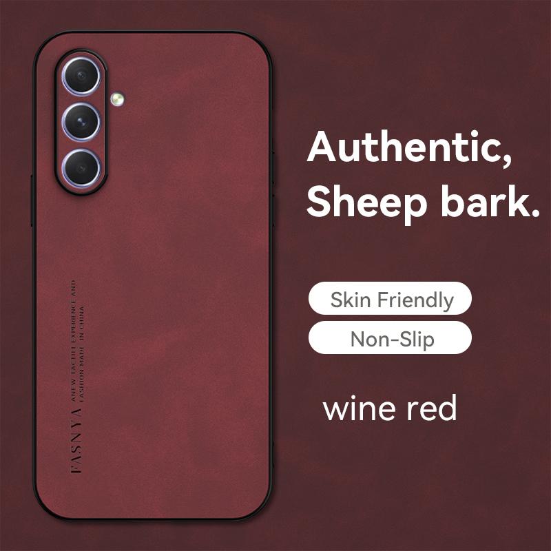 

Soft Leather Case For Samsung Galaxy S22 S23 Ultra S21 Plus FE A53 A13 A52 A33 A73 A51 A54 A14 A24 A34 5G Sheepskin Phone Cover For A51
