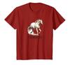 Aquarellpferd, Reiten, anmutig schnell laufendes Pferd T-Shirt