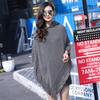 2023 Women's Solid Color Hooded Tassel Cutout Plus Size Slimming Cape Shawl