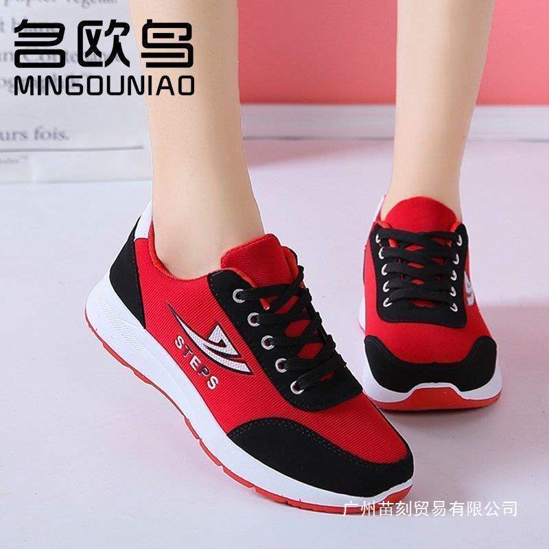 Shoes spring black sneakers running shoes platform flat canvas single shoes