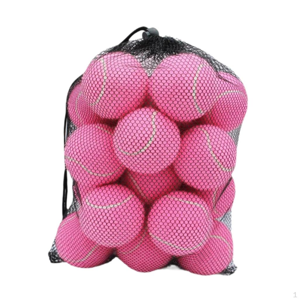 20 Pieces Tennis Balls Training Pet Dog Elastic Wear Resistant for