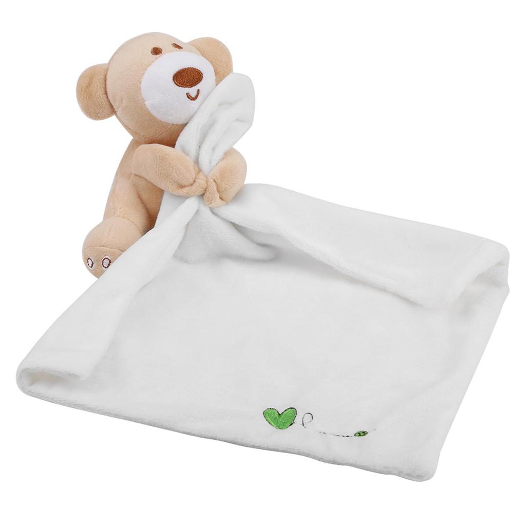 Härlig Björn Plysch Nappfilt Säkerhetsfilt Mjuk Baby Barn Leksak Nyfödd Gåva Rosa