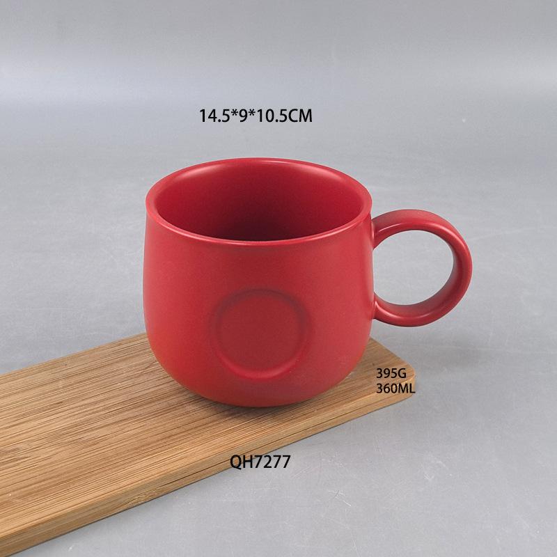 

Матовая кружка из керамики с большим животом, средней температуры, легкая роскошь, персонализированная кружка, подарок, медное клеймо, кофейная чашка 301-400ml
