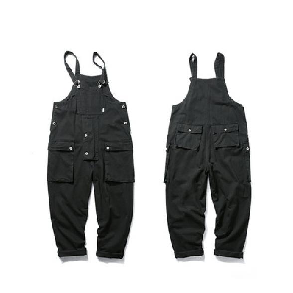 Men'S Casual One-Piece Overalls, Men'S Workwear Pants, Trendy Brand Workers' Work Clothes, Loose Suspender Pants