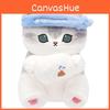 Mofusand Shark Cat Worker Series Plush Doll Working Cat Ornament Cotton Pp