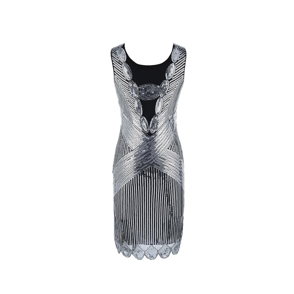 Performance Dress 1920 Retro Sequined Evening Dress For Women