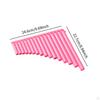 16 Pipe Pan Flute for Music Enthusiasts, C Key, Portable Instrument Performance