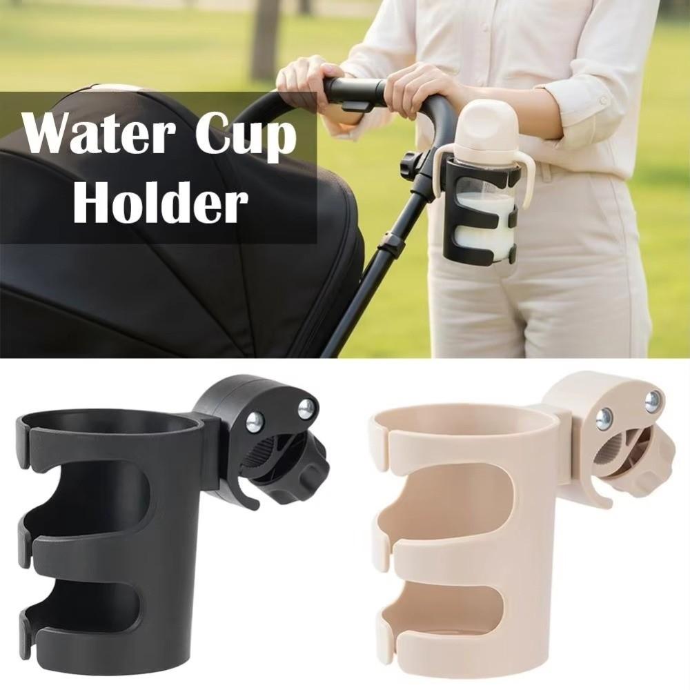 Multifunctional Baby Strollers Cup Holder Black Plastic Adjustable Cup Holder for Bicycle