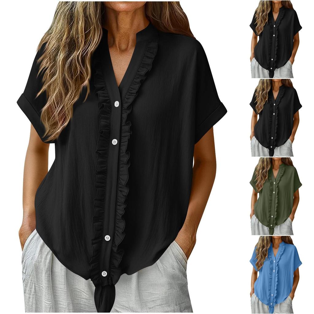 Women's Blouse Fashionable and Casual T-shirt Top