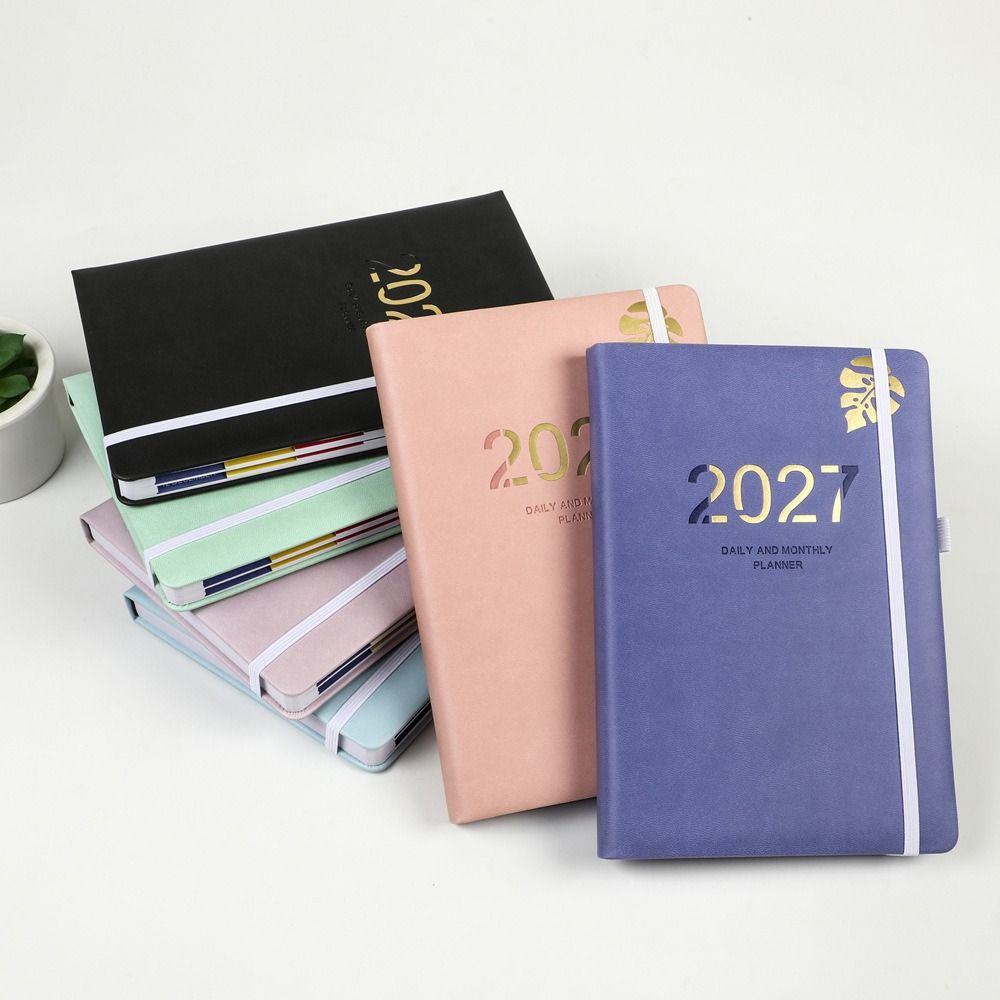 Planner Reminder 2027 Agenda Book A5 Daily Planner Book Portable Calendar Book Students