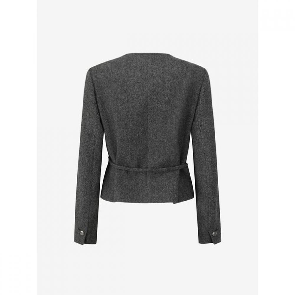 Cc Collect Wool 100 Colorless Short Jacket C261msf002