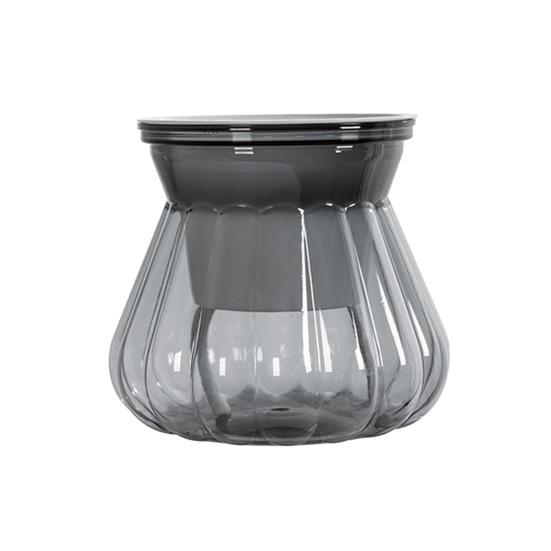 

Self-watering Flowerpot with Self-absorbing Cotton Rope Creative Plastic Plant Pot Indoor Planter with Inner Cup for Succulent Cactus Herb African S сірий