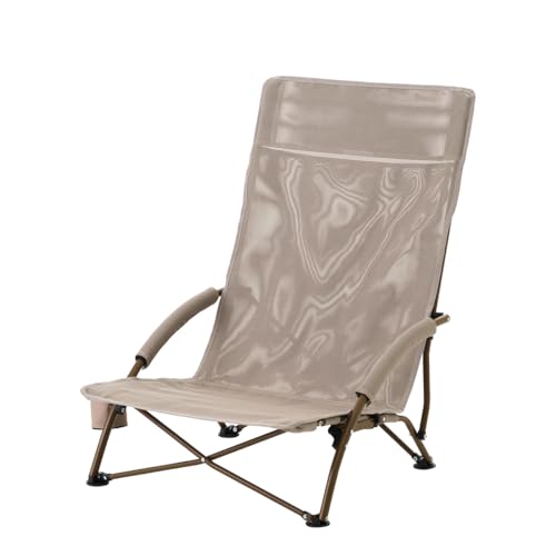 LOGOS Teslin King Agra Chair 73311202, Outdoor Folding Camping Chair, Bonfire Chair, 120kg Weight Capacity