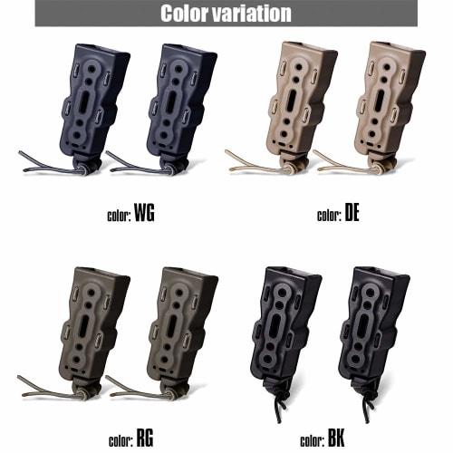 LayLax BATTLE STYLE Bite Mag Hand Gun Quick Mag Holder 2 Pieces BK Survival Game Supplies